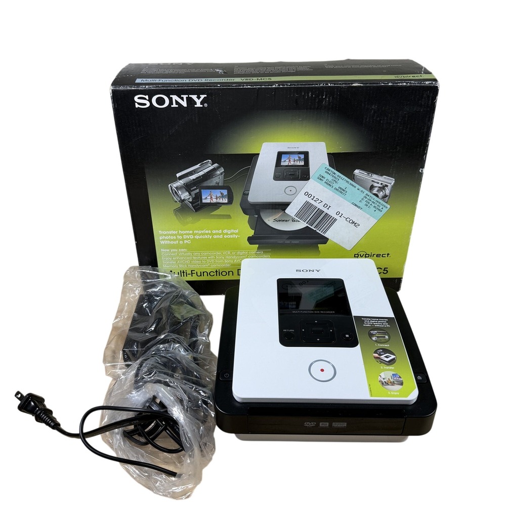 Sony VRD-MC5 Multi-Function DVD Recorder White Black Standalone Camcorder VCR